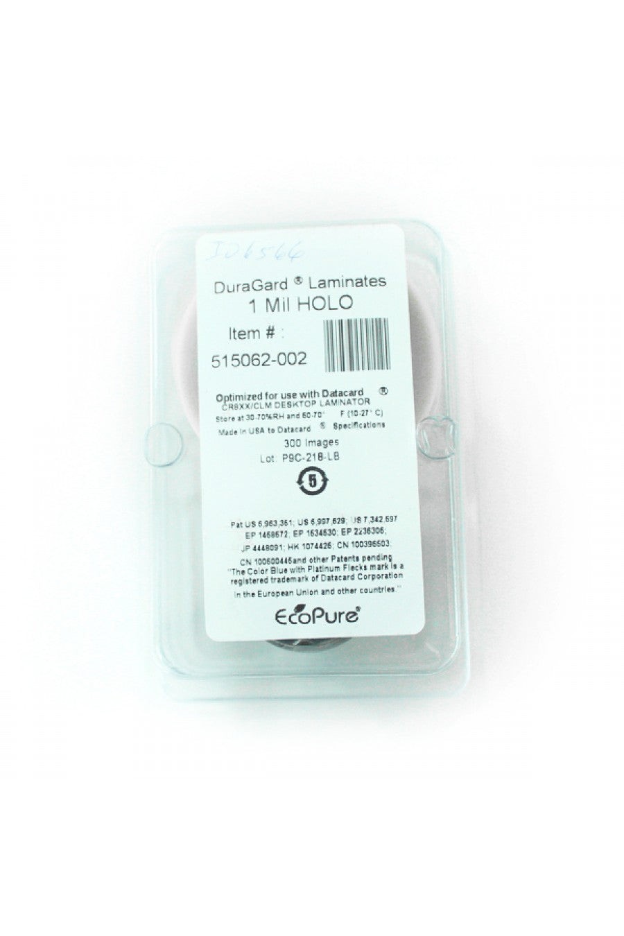 Laminado Duragard Optiselect, 1.0 Mil., "Genuine Authentic", Toda la Tarjeta - 515062-002