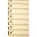 Tarjeta checadora semanal T-7