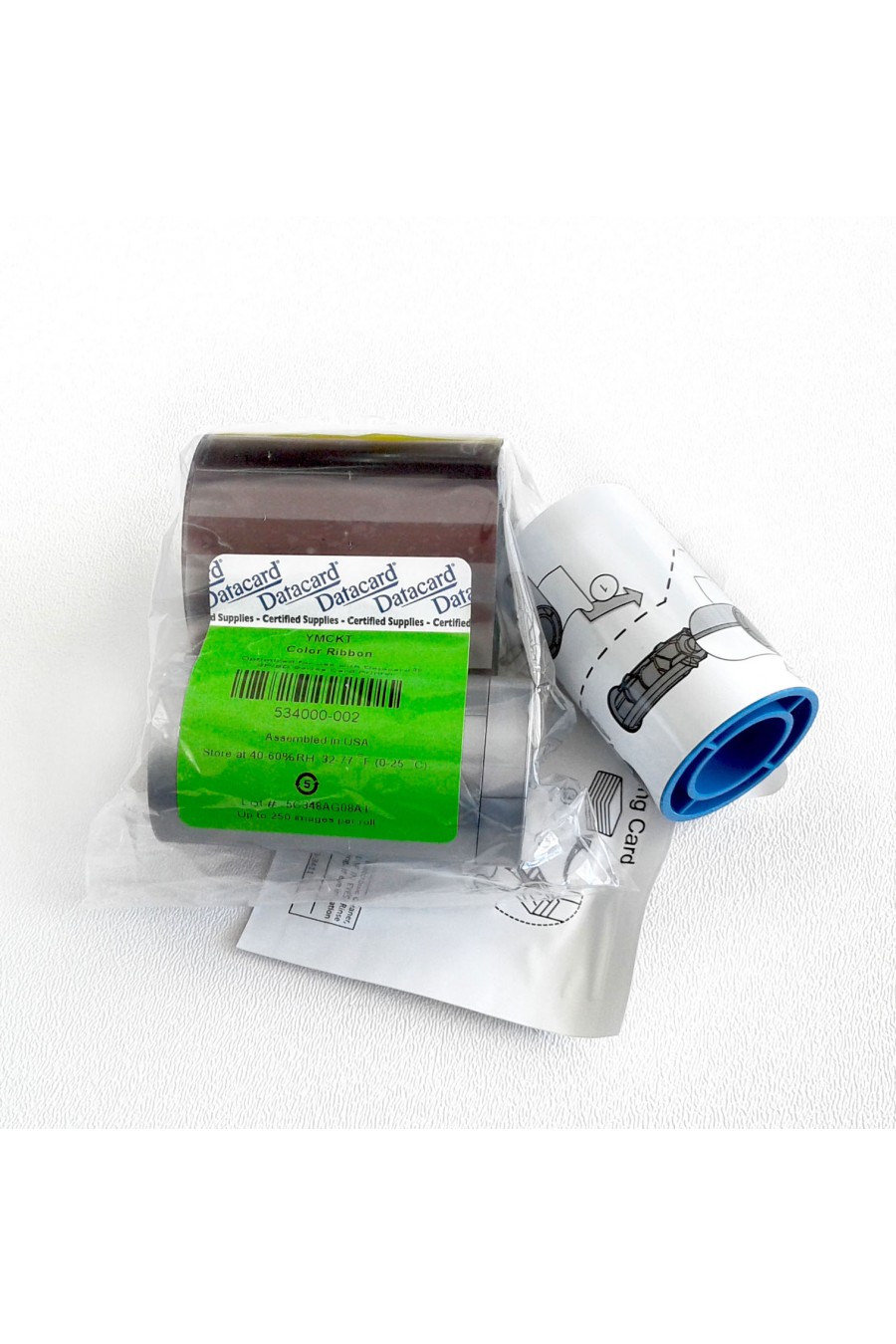 Ruban couleur Datacard pour gamme CP/CD, YMCKT-KT, 300 faces